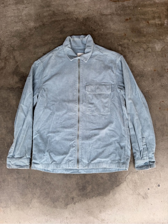 H&M Other - HM Mens Light Blue Corduroy Full Zip Shirt Jacket Shacket Size Men’s M